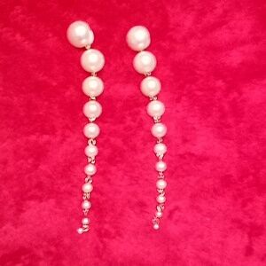 Long Pearl earrings